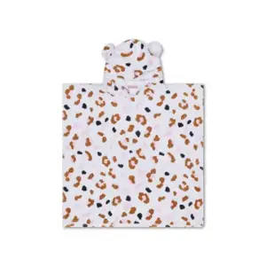 Poncho de plage léopard