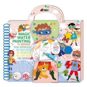 Livre peinture magique "super héros"