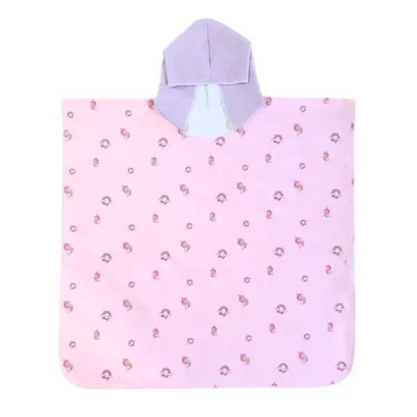 Poncho de bain Licorne