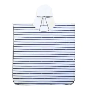 Poncho de bain Marinière