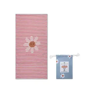Serviette de plage Fleurs en microfibre