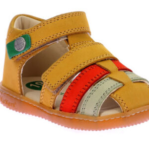 Sandales Kick Pod Jaune Orange et Vert