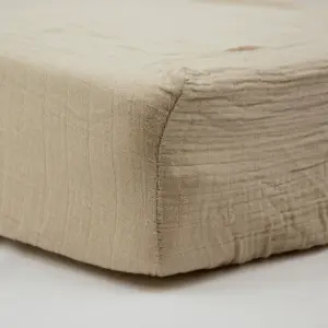 Drap housse en gaze de coton  60x120