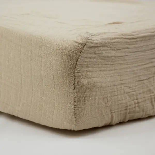 Drap housse en gaze de coton  60x120