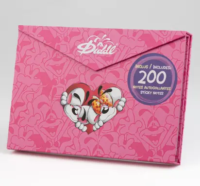 Set de carnet A5 notes autocollant Diddl