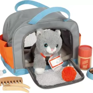 Coffret sac avec son chat et ses soins