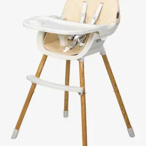Chaise Haute 2 en 1 Beige