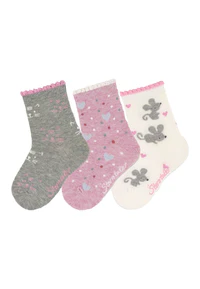 Lot de 3 paires de chaussettes SOuris taille 23-26