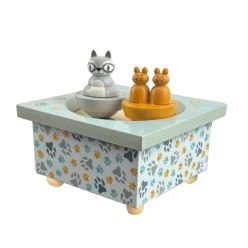 Boite à musique raton laveur et souris