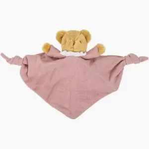 Doudou ours triangle rose