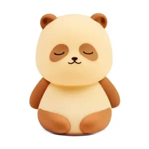 Veilleuse bébé Panda - 12 cm - Cadeau pour bébé - Beige