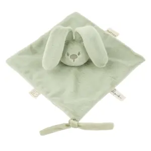 Lapidou Doudou Bébé - 27 x 27 cm - Doudou Lapin - Vert Tilleul