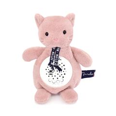 Veilleuse musicale projecteur Chat rose