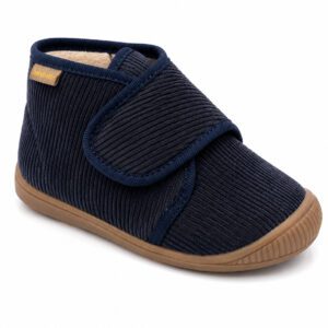 Pantoufles Babybotte Philibert bleu marine | Boutique Melobaby Cavaillon