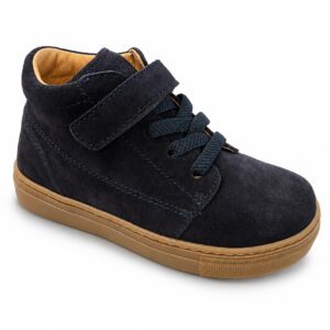 Basket enfant Babybotte Krepe Elas bleu marine avec scratch et lacets - Melobaby Cavaillon