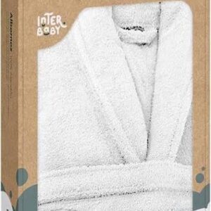 Peignoir blanc en coton 6-8 ans