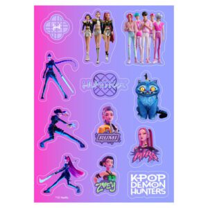 Planche Autocollants K-pop HUNTRIX Demon Hunters | Melobaby