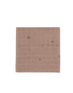Lange mousseline marron 120x120