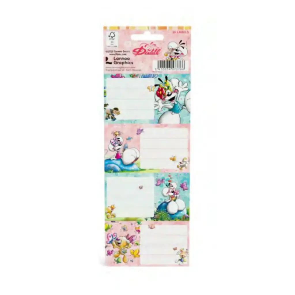 Set de 16 Étiquettes Scolaires Diddl Summer | Melobaby