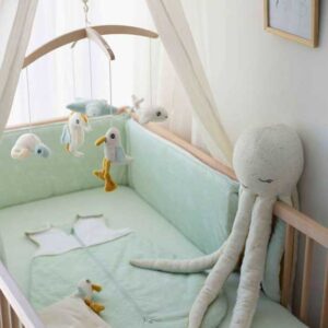 Drap Housse Bébé 60x120 Vert d'Eau Océan | Melobaby
