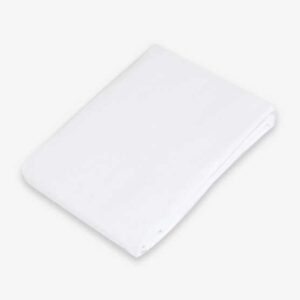 Drap plat blanc pour lit bébé et enfant 120x180 cm en coton doux - Melobaby Cavaillon