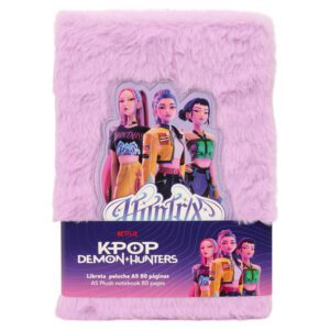 Carnet Peluche A5 K-pop HUNTRIX Demon Hunters | Melobaby Cavaillon