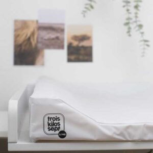 Matelas à Langer Plastifié 50x70 cm Trois Kilos Sept | Melobaby