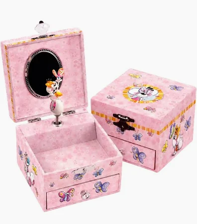 Boîte à Musique Bijoux Rose & Papillons Diddl  | Melobaby Cavaillon