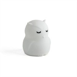 Veilleuse Mini-Hibou Silicone 8 Couleurs | Melobaby Cavaillon