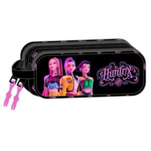 Trousse double 3D noire KPop Demon Hunters - Melobaby Cavaillon