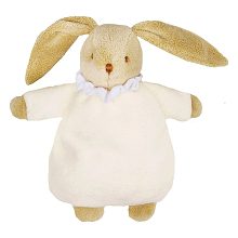 Doudou hochet lapin ivoire 20 cm | Mélobaby Cavaillon