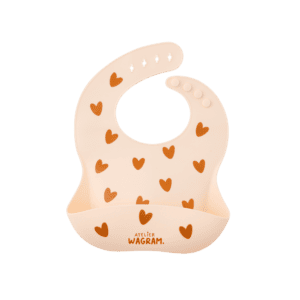 Bavoir silicone crème pour bébé | Mélobaby cavaillon