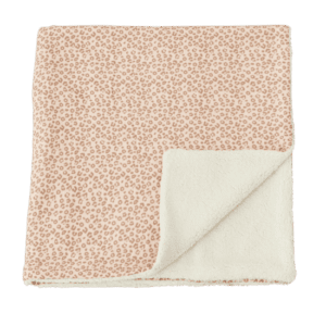 Couverture pilou gaze léopard 100 × 100 cm | Mélobaby