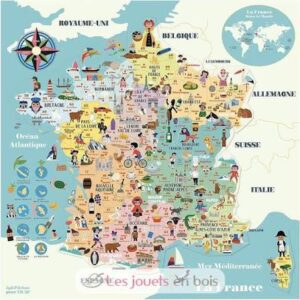 Carte de France magnétique Vilac | Mélobaby cavaillon