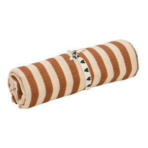 Lange gaze larges rayures 105 × 105 cm | Mélobaby cavaillon