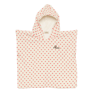 Poncho de bain cœur 0–3 ans | Mélobaby
